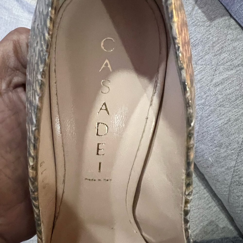 Gold Snake Casadei Heels Size 38.5